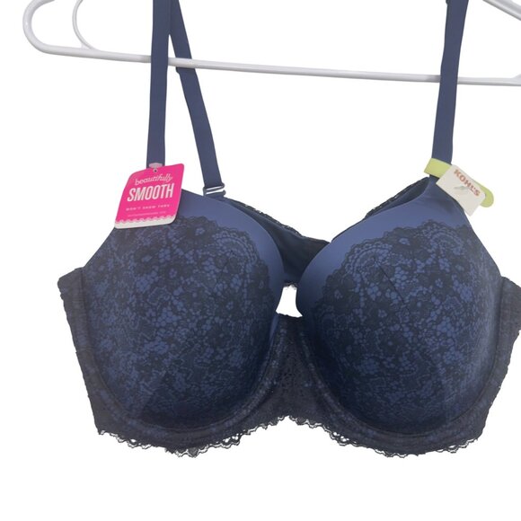 Maidenform Women Navy Blue Lace Push-Up Bra Size 38B - Picture 7 of 10